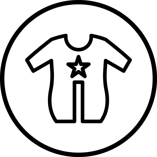 Diseño vectorial de ropa para bebés Estilo de icono