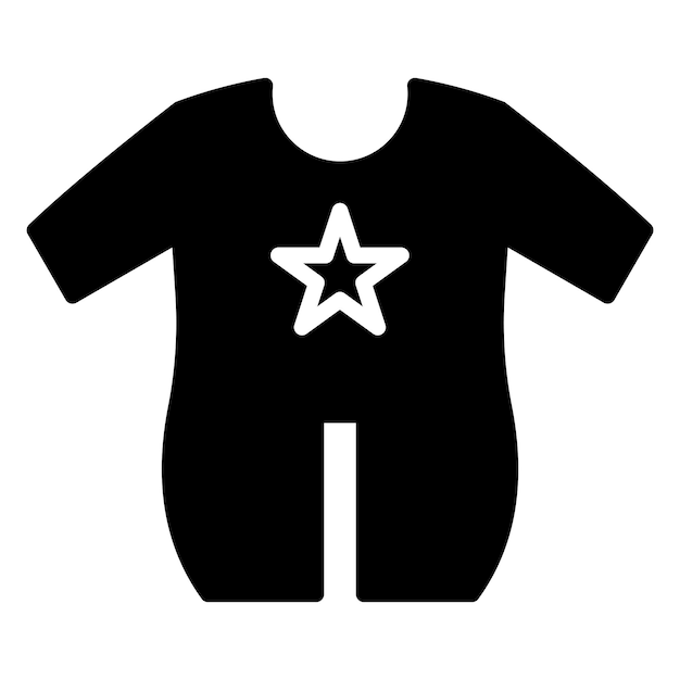 Diseño vectorial de ropa para bebés Estilo de icono