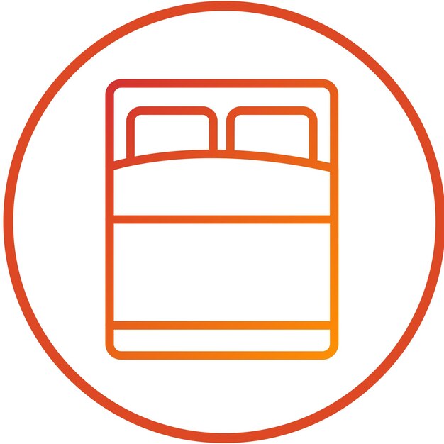 Diseño vectorial de ropa de cama de algodón Estilo de icono
