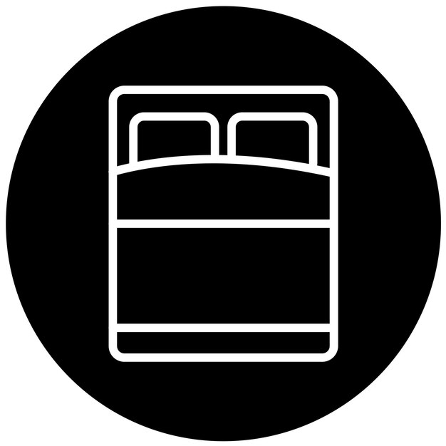 Diseño vectorial de ropa de cama de algodón Estilo de icono