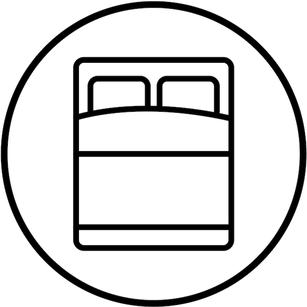 Diseño vectorial de ropa de cama de algodón Estilo de icono