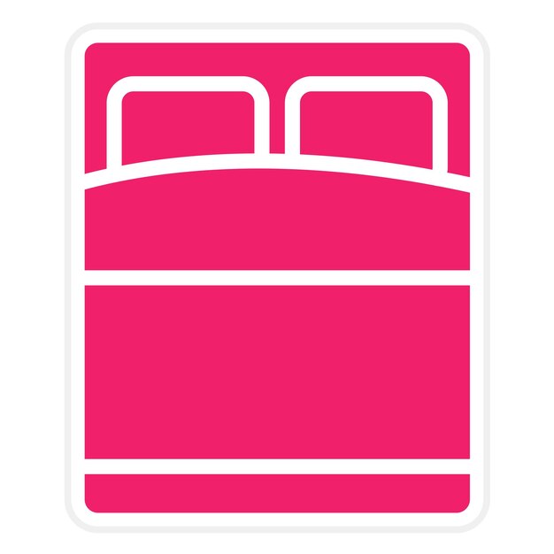 Diseño vectorial de ropa de cama de algodón Estilo de icono