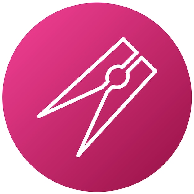 Diseño vectorial de ropa Estilo de icono de alfiler