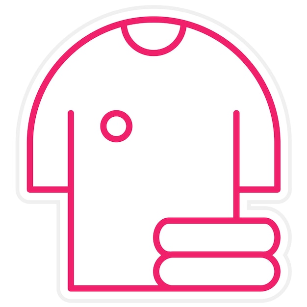 Diseño vectorial de ropa Estilo de icono