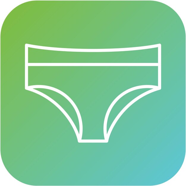 Diseño vectorial de ropa interior Estilo de icono