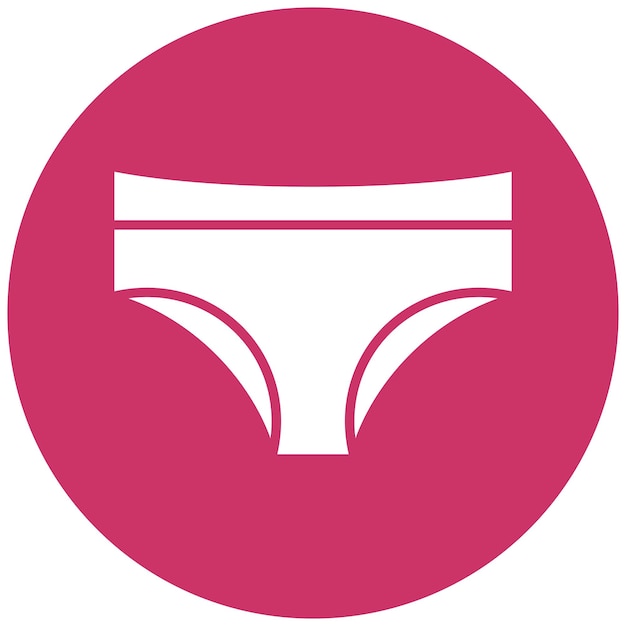 Diseño vectorial de ropa interior Estilo de icono