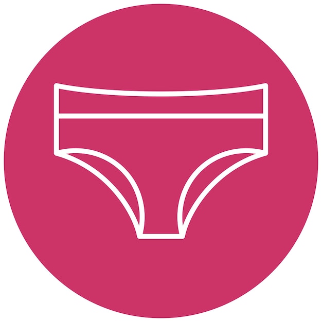 Diseño vectorial de ropa interior Estilo de icono