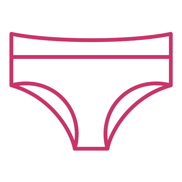 Diseño vectorial de ropa interior Estilo de icono