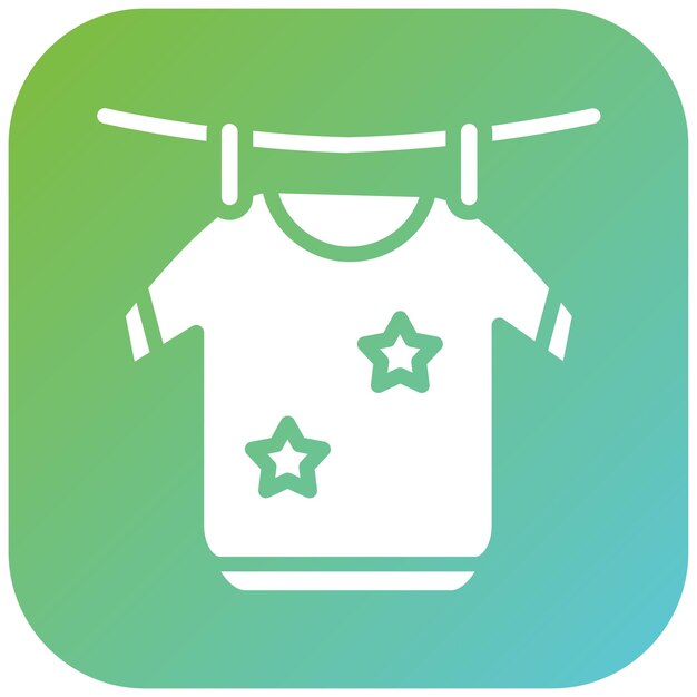 Diseño vectorial de ropa limpia Estilo de icono