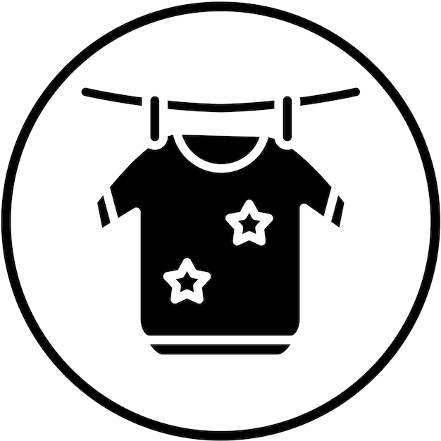 Diseño vectorial de ropa limpia Estilo de icono