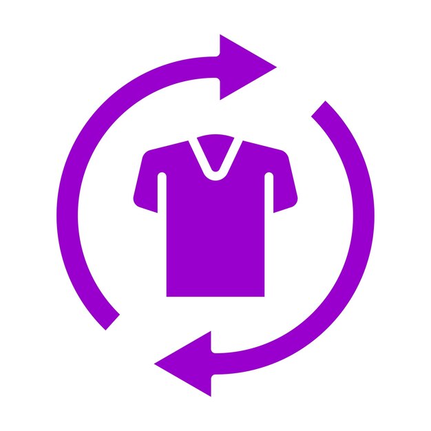 Diseño vectorial de ropa de segunda mano Estilo de icono