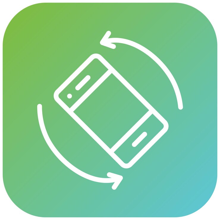 Vector diseño vectorial rotar automáticamente el estilo del icono