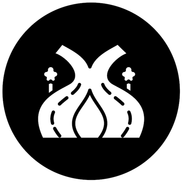 Diseño vectorial de la ruta de bienestar Estilo del icono