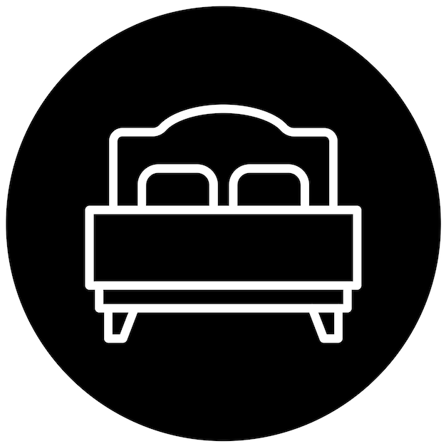 Diseño vectorial de sábanas de hospital estilo icono