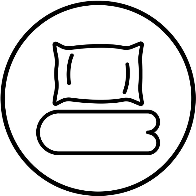 Diseño vectorial de sábanas de lino Estilo del icono