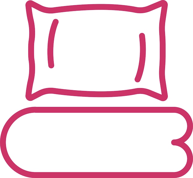 Diseño vectorial de sábanas de lino Estilo del icono