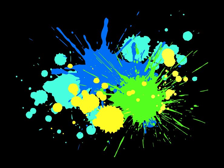 Vector diseño vectorial de salpicaduras de color