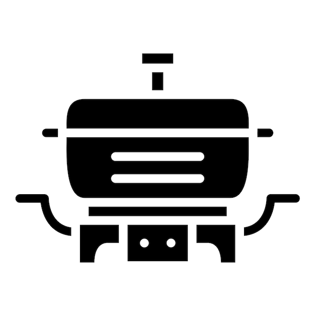 Diseño vectorial sartén eléctrica Estilo del icono