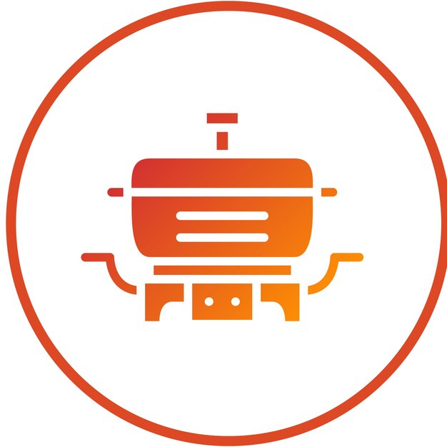 Diseño vectorial sartén eléctrica Estilo del icono