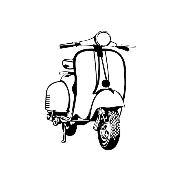 diseño vectorial del scooter