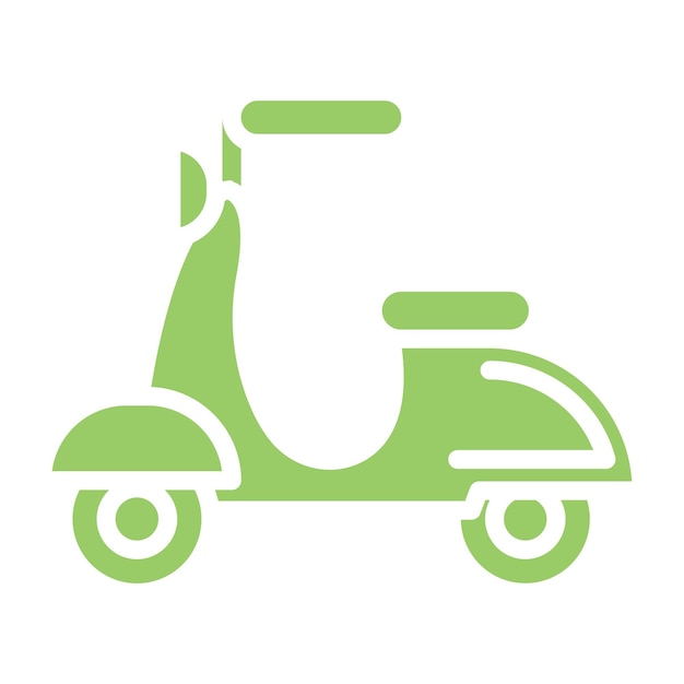 Diseño vectorial de scooters Estilo de icono