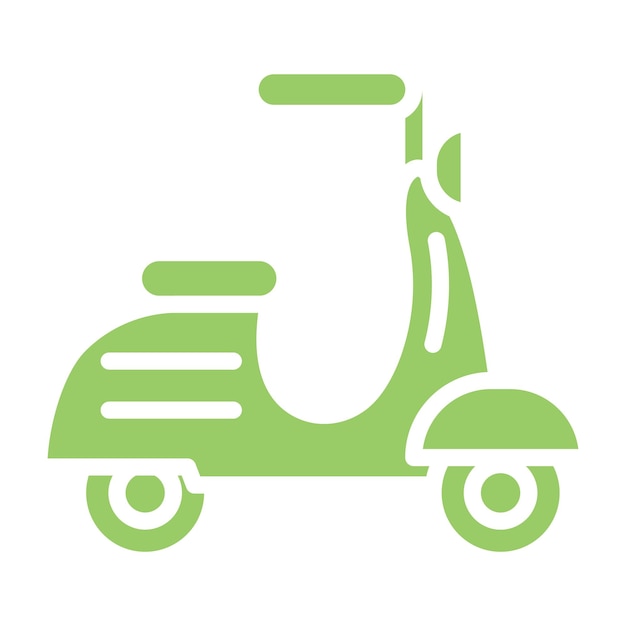 Diseño vectorial de scooters Estilo de icono