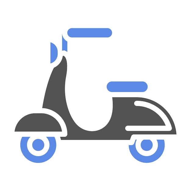 Diseño vectorial de scooters Estilo de icono