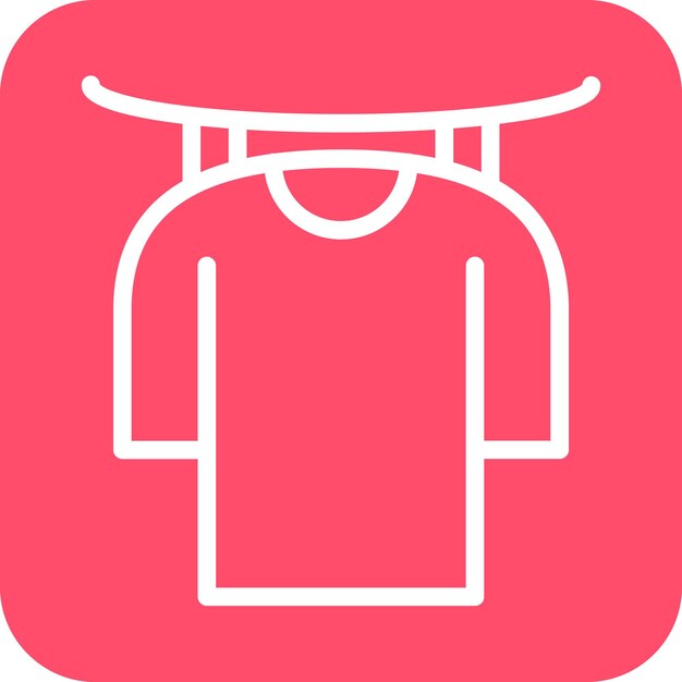Diseño vectorial de secado de ropa Estilo de icono