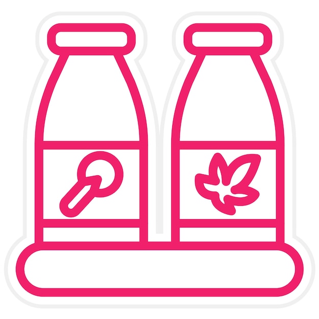 Diseño vectorial Secretos de condimentación Estilo de icono