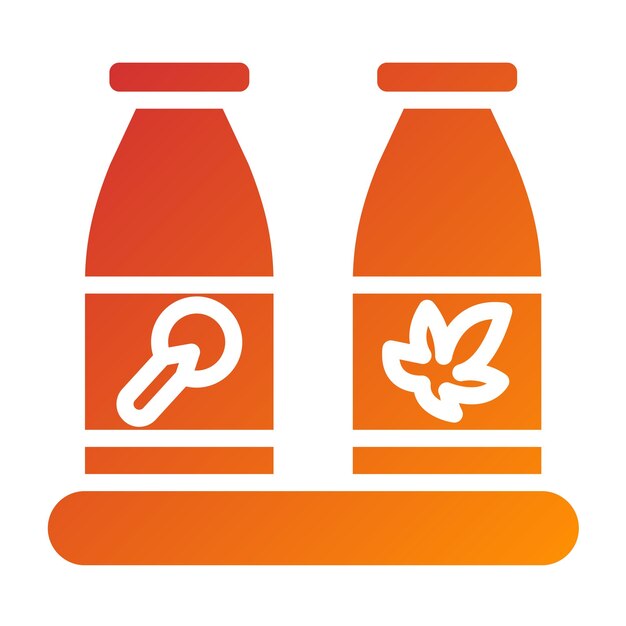 Diseño vectorial Secretos de condimentación Estilo de icono