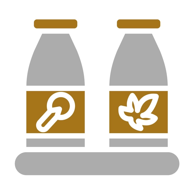 Diseño vectorial Secretos de condimentación Estilo de icono