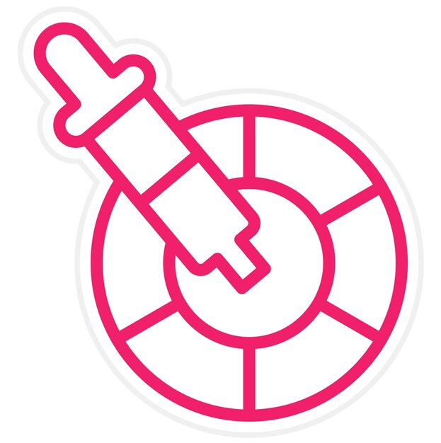 Diseño vectorial Selector de colores Estilo de icono