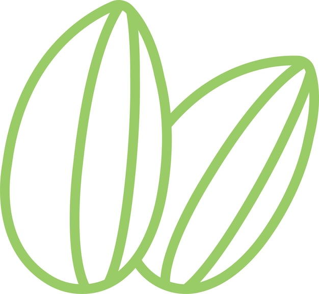 Diseño vectorial de las semillas de girasol Estilo de icono