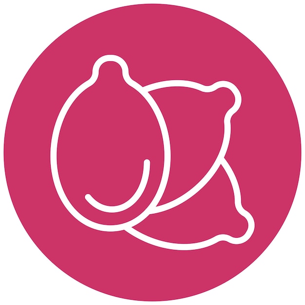Diseño vectorial de las semillas de lino Estilo del icono