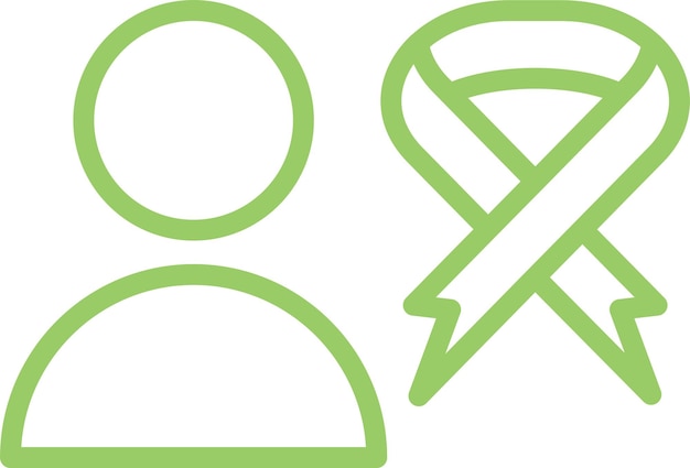 Diseño vectorial Seminario de cáncer Estilo de icono