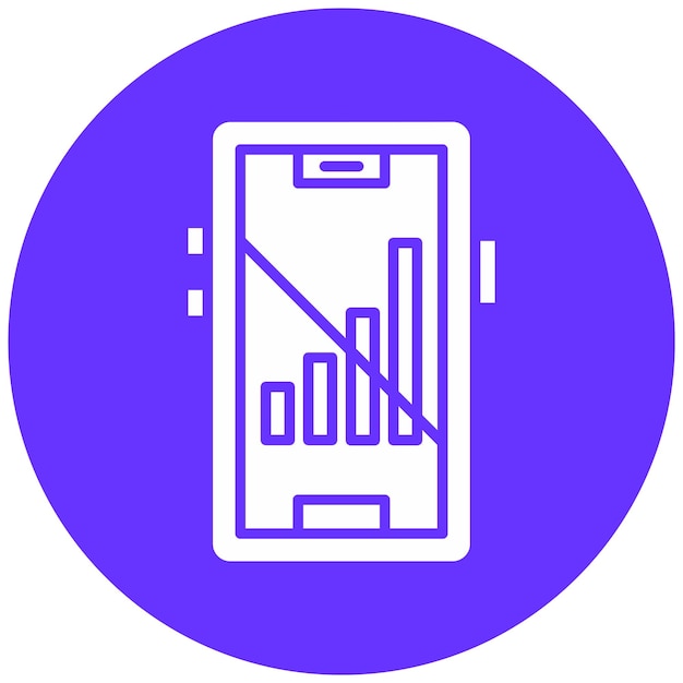 Diseño vectorial de la señal celular Estilo del icono de apagado