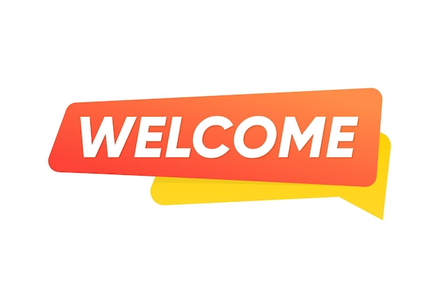 Diseño vectorial de señales de bienvenida