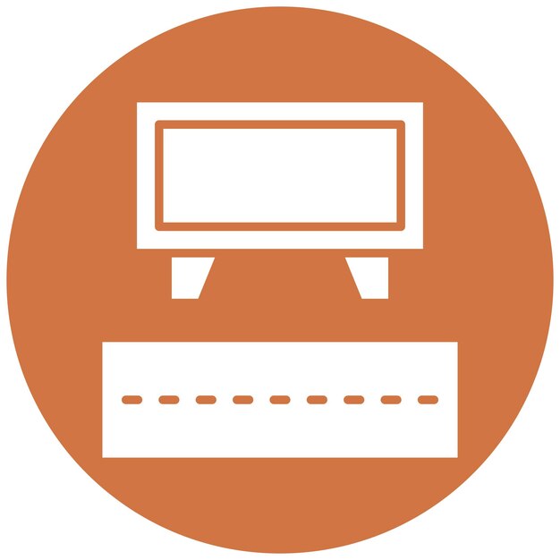 Diseño vectorial de señales de tráfico Estilo de icono de cartelera