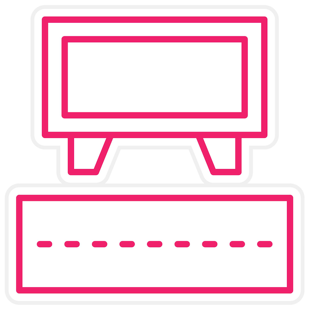 Diseño vectorial de señales de tráfico Estilo de icono de cartelera
