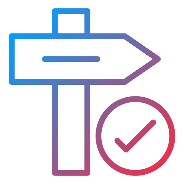 Diseño vectorial de señales de tráfico Estilo de icono