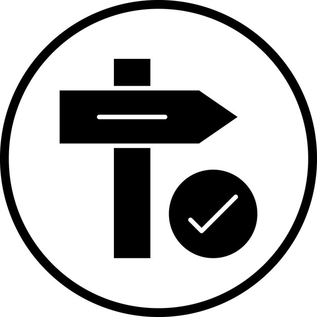 Diseño vectorial de señales de tráfico Estilo de icono