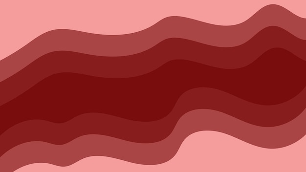 Diseño vectorial sencillo de fondo rojo Fondo de onda suave minimalista elegante para sitio web y prese