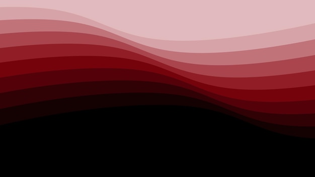 Diseño vectorial sencillo de fondo rojo Fondo de onda suave minimalista elegante para sitio web y prese