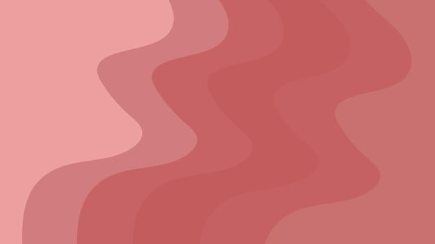 Diseño vectorial sencillo de fondo rojo Fondo de onda suave minimalista elegante para sitio web y prese