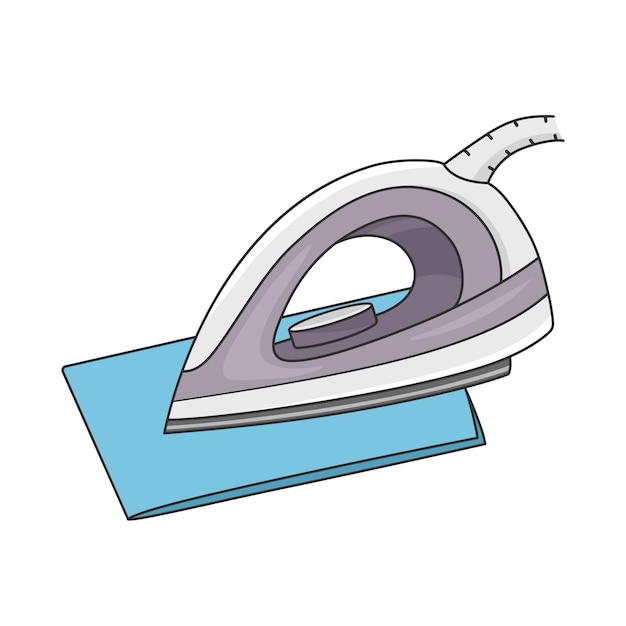 Diseño vectorial del servicio de lavandería de ropa de hierro