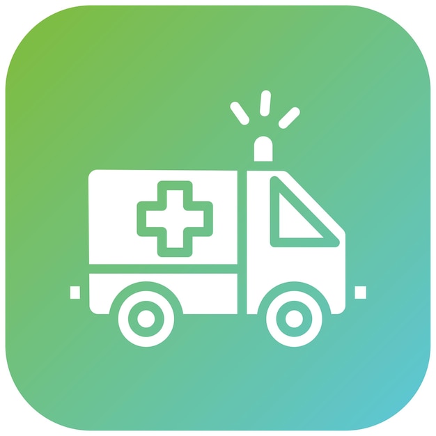 Diseño vectorial de los servicios paramédicos Estilo del icono