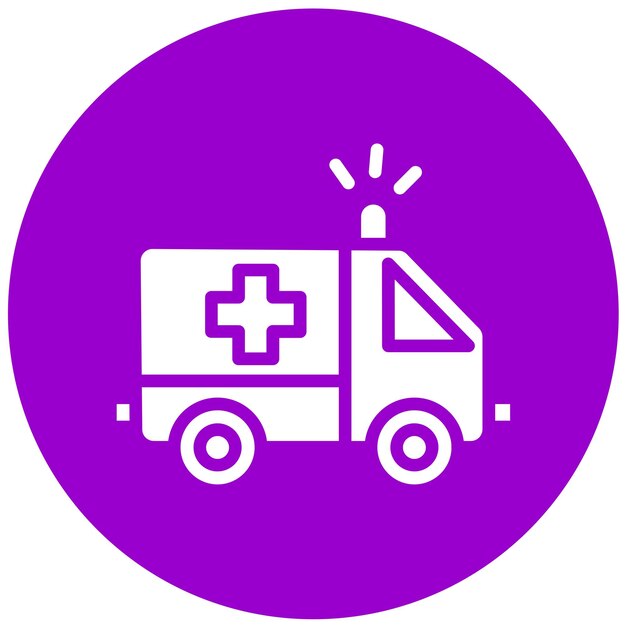 Diseño vectorial de los servicios paramédicos Estilo del icono
