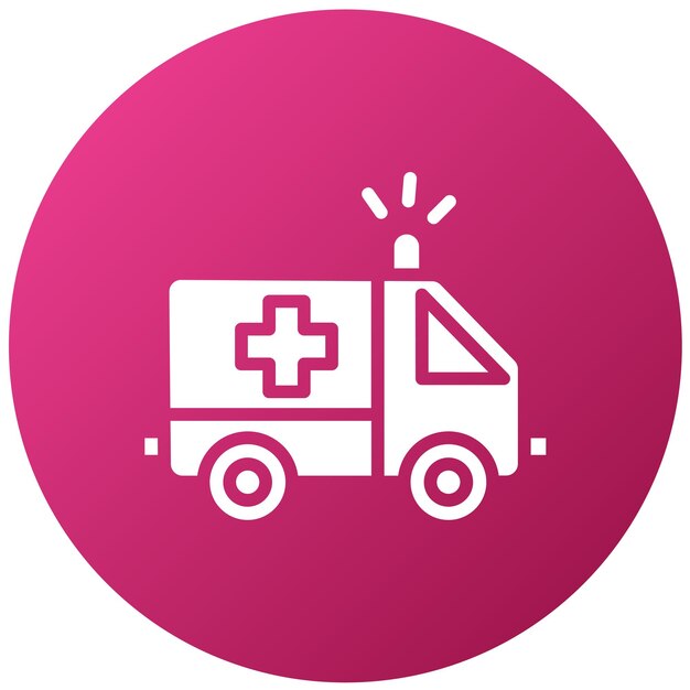 Diseño vectorial de los servicios paramédicos Estilo del icono