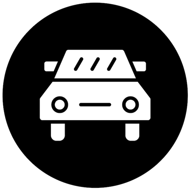 Diseño vectorial siguiendo el estilo del icono del coche
