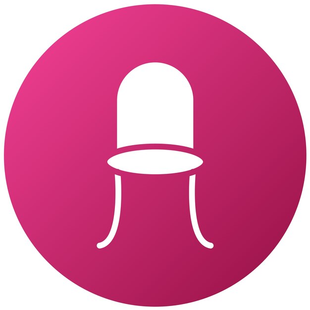 Diseño vectorial de la silla Bentwood Estilo de icono
